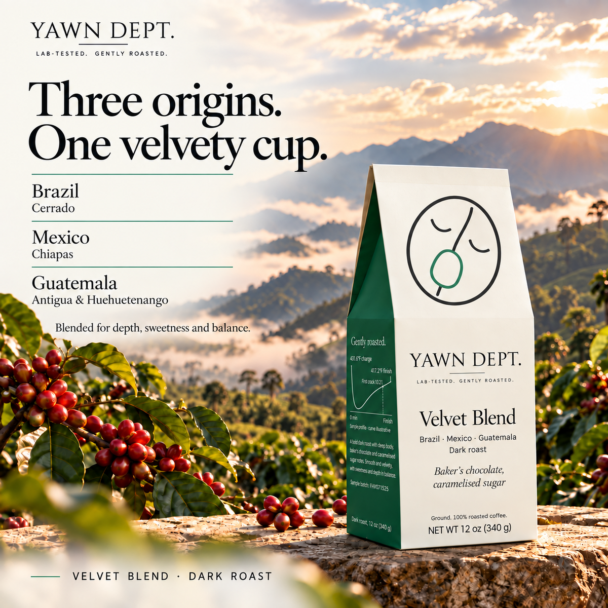 Velvet Blend Coffee – Dark Roast
